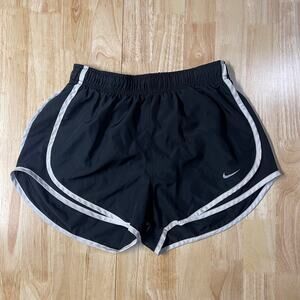 Women’s Black Nike Tempo Running Shorts Size Small w/ White Lining 831558 011